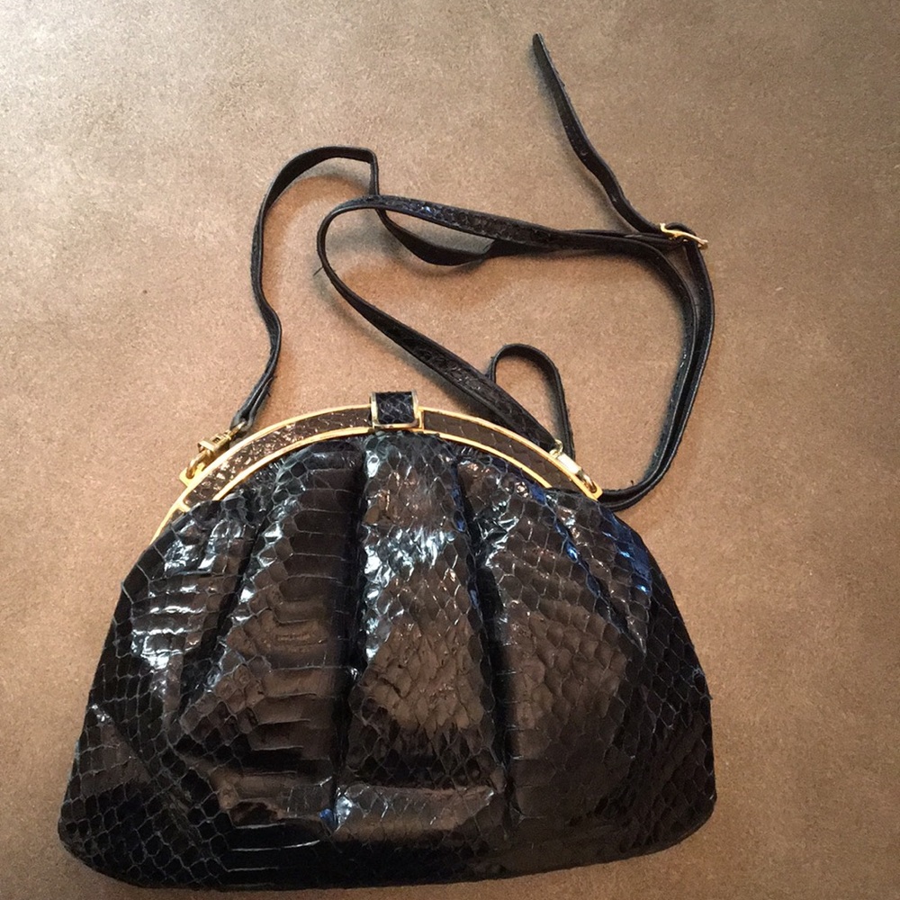 Vintage 80’s Snake Print Bag